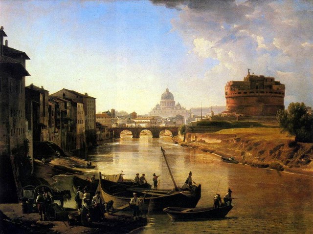 С. Щедрин  Новый Рим. Замок Святого Ангела.  1824 