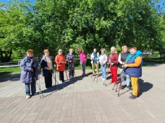«Шаги здоровья» в Первомайском парке и в городе Бердске