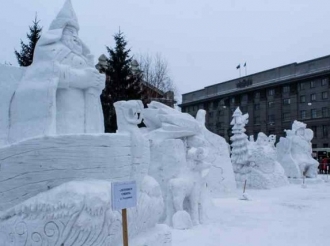 Итоги XXII Сибирского фестиваля снежной скульптуры