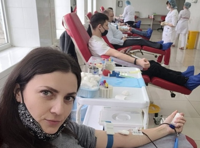 Волонтеры ПФР вновь стали донорами крови