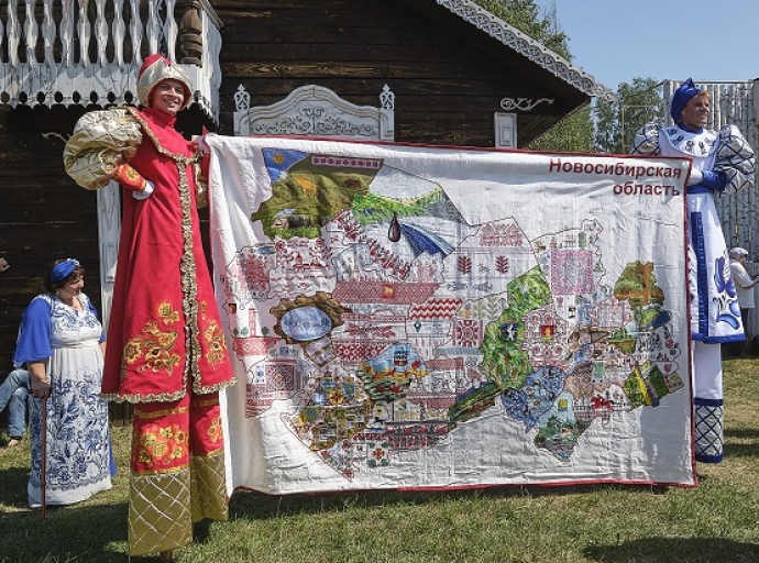Текстильная карта Новосибирской области