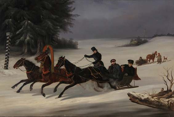 Сверчков Н. Е. Тройка. 1848. 